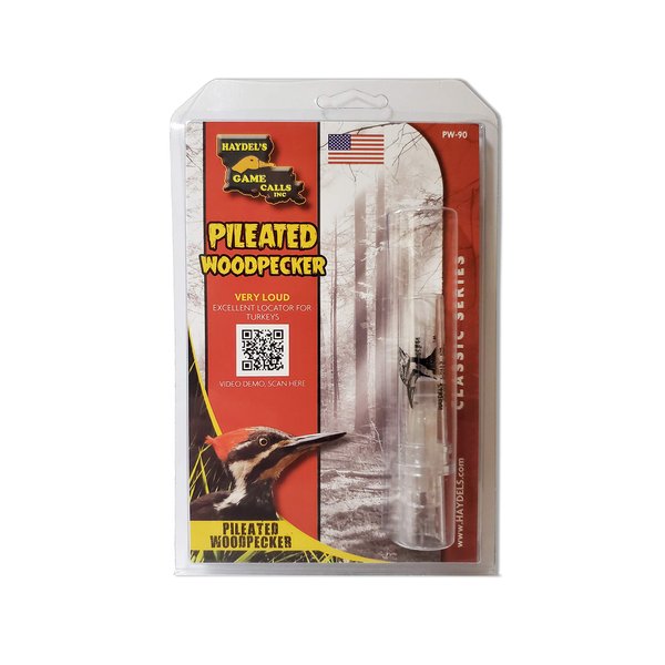 Haydel's Game Calls Inc. PW-90 Pileated Woodpecker Call, Turkey Locator call
