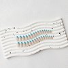 30 PCS Sky Blue French Tip Press on Nails Almond Short,SXVME Fake Nails Glue on Nails Medium Short,Gel Nails Static Nails,Acrylic Nails Press ons Medium,Short False Nails Stick on Nails for Women
