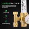 VIVOSUN Argon/CO2 Regulator, Mig Tig Flow Meter Gas Regulator, Emitter System with 50 PSI Fixed, Max. 4000PSI, CGA580 Inlet Pressure, Precise Brass Gas Regulator Gauge Welding Weld