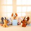 Niceup 24PCS Adopt Puppy Party Favors Bulk Mini Dog Paw Stuffed Animals Adoption Class Pet Puppy Toys Doll for Party Bag Christmas Valentine's Day Goodie Bag Stuffer Gift Fillers