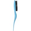 1 Pcs Teasing Brush Boar Bristle Hair Brush for Volume Hair Scalp Massage, Teasing Brush with Tail Handle for Back Brushing, Back Combing, Creating Volume, Teasing and Slicking Your Hair Back (Blue)