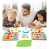 Wooden Puzzles Shape Color Matching Board Games Preschool Educational Montessori Toys for Kids 3 4 5 6 Years Old Boys Girls Brain Teaser Puzzle Logic Game with Bell Cards