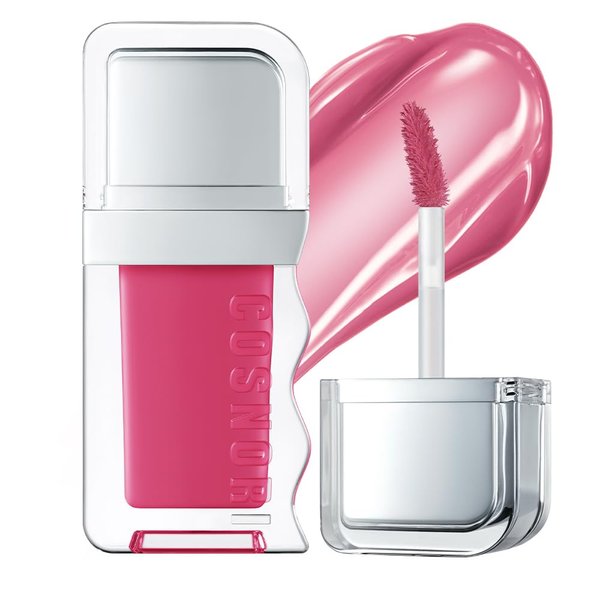 COSNORI Flow Wave Lip Tint - Vegan Glassy Lip Gloss, Lightweight & Long-lasting, Plant-derived Oil Moisturizer (03 GLARE)