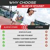 Sleeve Stars Tennis Elbow Brace for Men & Women, Brace for Tendonitis and Elbow Strap, Counterforce Band for Tendon Relief & Support for Forearm w/ 3 Straps Fits 9-23" (Single/Black)