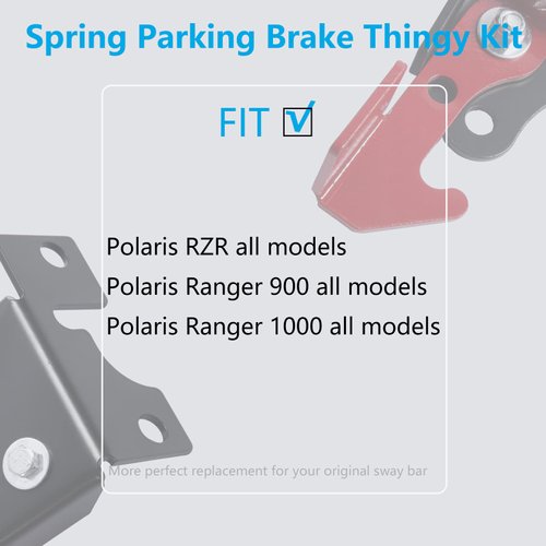 Misakomo Spring Parking Brake Kit Compatible With Polaris RZR, Polaris Ranger 900, Polaris Ranger 1000 All Models