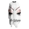 Carwayii Barber Cape Hello Girl Gorgeous Glitters Eyelash Professional Salon Apron Water Resistant Hair Cutting Cape Anti-Static Cosmetology Supplies Easy Clean Barbershop Kits For Women -55''X66''