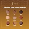 Juvia's Place The Warrior - Warm and Neutral, Shades of 9, Eyeshadow Palette, Professional Eye Makeup, Pigmented Eyeshadow Palette, Makeup Palette for Eye Color & Shine, Pressed Eyeshadow Cosmetics