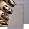 3D Gold Silver Dragon Nail Art Stickers for Nail Designs Bronzing Dragon Nail Stickers for Nail Art Metallic Dragon Nail Decals Dragon Stickers for Nails Chinese Dragons Nail Sticker Nail Supplies
