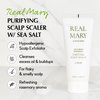 REAL MARY Cold Brew Rosemary Purifying Scalp Scaler w/ Sea Salt | Korean Hair Care Dry Scalp Treatment for Flaky, Itchy & Mild Troubled Scalp | Deep Conditioning Treatment Scalp Care (6.76 Fl. Oz)