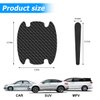 BESULEN Car Door Handle Bowl Sticker, 8 Pcs Carbon Fiber Anti-Scratches Protectors, Universal Car Door Handle Cup Paint Guard Protective Films, Self-Adhesive & Non-Marking, Car Accessories (Black)