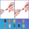 13Pcs Nail Drill Bits+100Pcs 10 Colors Sanding Bands+1Pc Mandrel Bit, 3/32 inch Cremaic Damiand Nail Bits Set, Professional Drill Bits for Acrylic Gel Nails, Manicure Pedicure