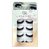 False Eyelashes Cat Eye Look: Gekinye 3D Fluffy Wispy Volume Curl Faux Mink Lashes 5 Pairs - Handmade Natural Reusable Strip Lashes