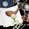 30 Pk,"Golf" Retro Cocktail 3-Ply Paper Party Napkins for Golf Lovers, Athletes, Father's Day and Homes On A Golf Course