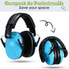 4 Pcs Kids Ear Protection Earmuffs Hearing Adjustable for Noise Reduction for Toddlers 27NRR Noise Cancelling Earmuffs (Pink,Green,Blue,Red)