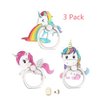 SOKPEWWM 3pcs Cell Phone Ring Holder,Universal 360°Adjustable Lovely Rainbow Running Unicorn Phone Case Finger Grip Stand Holder Compatible with iPhone 15/14&Galaxy S24/S23 (3pcs Unicorn)