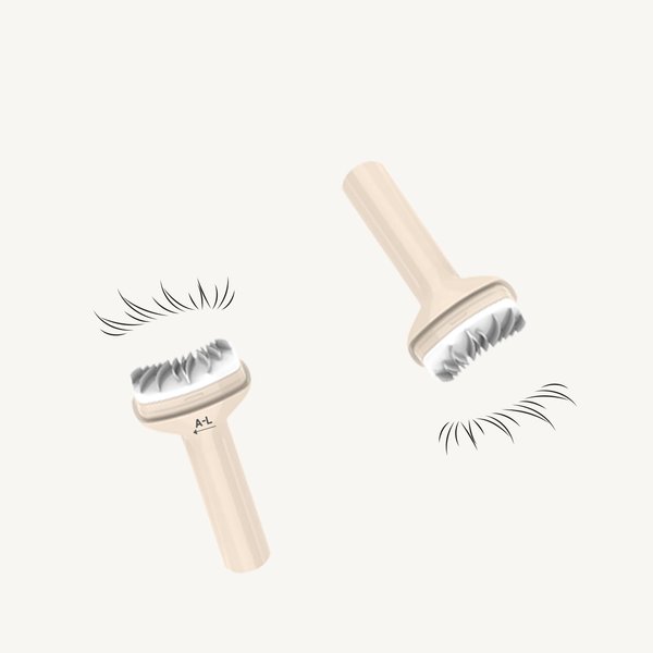 Dezone Lower eyelash stamp with kitty style, Easy-to-use,Lazy lash stamp,Eye Makeup tool with eyelash stamp(Kitty stamp only)
