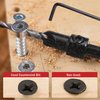AIMLENTOOL Countersink Drill Bit Set, 3PCS Tapered Drill Bits, M2 Countersink Set with 1/4" Hex Shank Quick Change and 1 Allen Wrench for Woodworking, Pilot Screw Hole Set for Soft & Hard Wood
