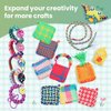 FUNiOi Weaving Loom Kit Toys for Kids, DIY Crafts Projects of 6 Potholders and 10 Friendship Bracelets, 2-in-1 Square Buildable Loom Knitting Kits, Gift Ideas for Girls 6-12 Years Old