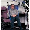 Invacare R114 Full Body Sling with Commode Opening for Patient Lift, Medium, Polyester, Purple/Blue