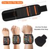 Magnetic Wristband with 15 Strong Magnets, Tool Belt Magnetic Wrist band for Holding Screws, Nails, Drill Bits, Perfect Gifts Gadgets for Men, Father/Dad, Husband and Carpenters