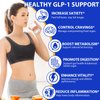 GLP-1 Supplement for Women & Men, Natural GLP-1 Support, 43 in 1 with Akkermansia Probiotic, Berberine, Inulin,Turmeric, HMB, GLP1 for GLP 1 Levels, Metabolism, Digestive & Gut Health - 60 Count