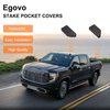 EGOVO Bed Rail Stake Pocket for GMC Chevy Silverado/GMC Sierra 2500/3500HD(2020 2021 2022 2023 2024), Chevy Silverado/GMC Sierra 1500(2019-2024), Truck Rear Caps Bed Rail Holes Covers (2PCS)