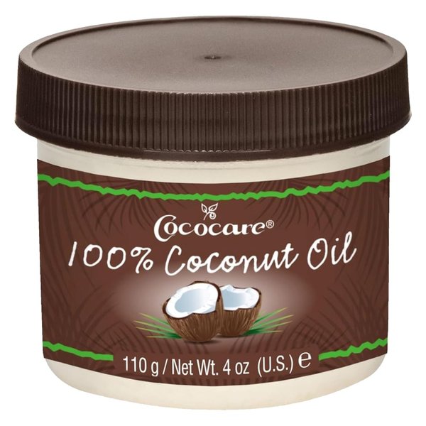 Cococare 100% Pure Coconut Oil - All Natural Coconut Oil for Skin and Hair 4 oz - 2 Pack