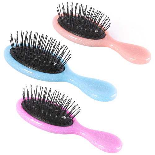 Toddler Detangler Hair Brush Travel Detangling Brushes 3Pcs Women Valentines Day Best Gift Small Wet Hair Brush For Baby Kids Pocket hairbrush Pro, for Curly Hair, Wet Dry Hair Tangle Brush