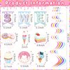 25 Pcs Two Sweet Donut Birthday Party Decorations Include Two Sweet Banner 24 Ice Cream and Donut Party Hanging Streamers 2nd Birthday Decorations for Girl Ice Cream Donut Decor