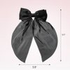 Scunci by Conair - Bow Barrette - hair accessories for women - hair bows - bows - hair barrettes for women - Black Satin