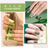 CANNI 6Pcs 9ml Emerald Green Gel Nail Polish Set- Dark Sage Forest Green Gel Polish Kit Lime Olive Forest Green Colors DIY at Home Salon Christmas New Year's Gifts for Girls