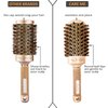 Boars Round Brush for Blow Drying, Straightening, Styling, Curling Shoulder Length Hair, Medium Ceramic Vented Roller (1.7" Barrel, 2.8" with Bristles)