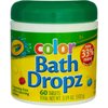 Taste Beauty Crayola Color Bath Dropz for Ages 3 and Up, Colorful Bath Bombs for Kids, 60 Tablets
