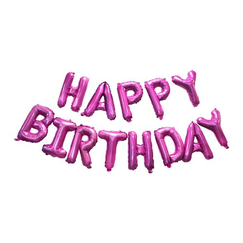 Rose Pink Happy Birthdays Banner - GREATRIL Party Decorations for Birthdays/Unicorn/Mermaid/Butterfly/Bachelorette Happy Birthdays Letters