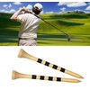 Zivisk Wooden Golf Tees 3-1/4" 100 Count 83mm Natural Color