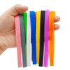 DLAND 20-Pack Large Elastic Bands(7.8 Inch) - Mixed Colors for Office Supplies, Home Organization, Storage Containers & Bundling (Natural Rubber, Reusable)