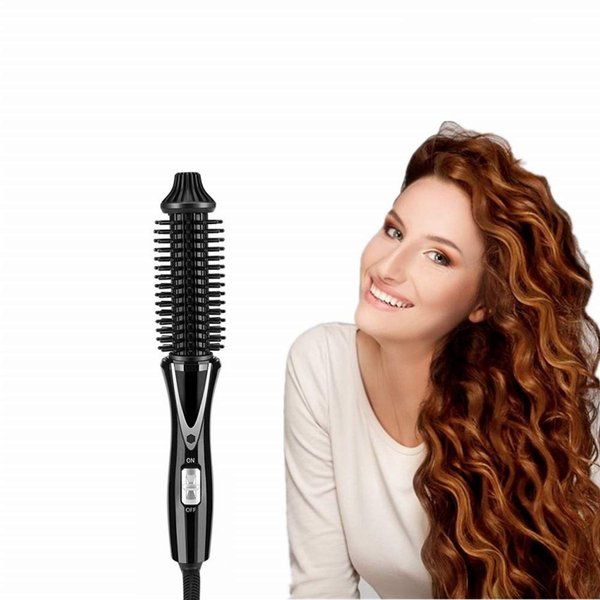 Round Hair Brush, Thermal Ceramic & Ionic Tech Ceramic Thermal Brush, Foldable Hot Brush Curling Iron Comb for Styling and Curling Frizz Control