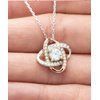 Take Thai Real Origin Nice Wife Love Knot Rose Gold Necklace, You're The Light in My Life, The Song in My, Reusable Gifts for Wife, Birthday Gifts, Husband, Present, Gift Ideas, Card, Flowers