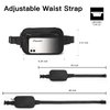 Telena Fanny Packs for Women Men Fashionable Cross Body Belt Bag with Adjustable Straps Black
