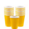 Vibrant Yellow Sunshine Paper Cups (Pack of 20) - 9 oz. - Perfect for Parties, Gatherings, Picnics & Home Use