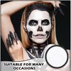 White Face Body Paint Pro Water Based Face Paint Washable for Adults and Kids,Halloween SFX Cosplay Clown Zombie Vampire Skeleton Stage Makeup-White