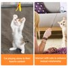 Oziral Cat Feather Toys, 10PCS Cat Toys with Super Suction Cup, Detachable 2PCS Cat Wand Toys & 6PCS Replacement Teaser Refills with Bell, Interactive Cat Toy for Indoor Cats Kitten Play Exercise