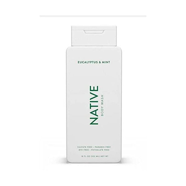 Native Body Wash - Eucalyptus & Mint - 11.5 oz (340ml), Hydrating