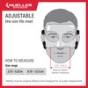 MUELLER Sports Medicine Face Guard, Nose Guard for Sports, Adjustable Face Mask with Foam Padding for Men and Women, One Size, Clear