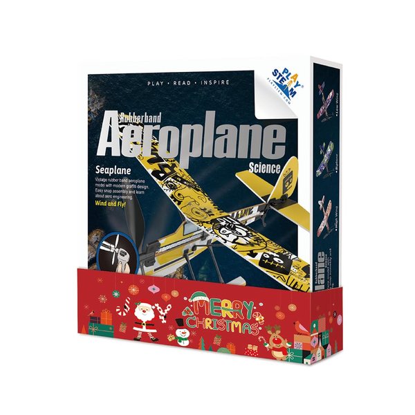 PLAYSTEM Rubber Band Aeroplane Seaplane STEM Kit