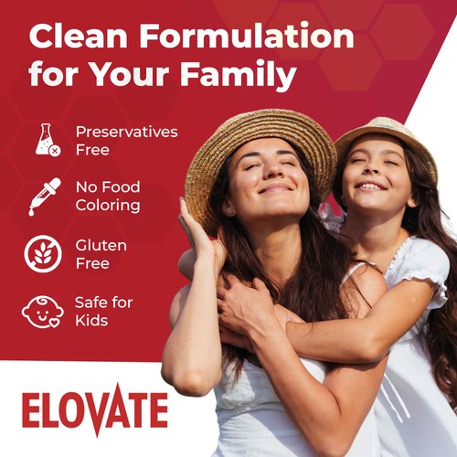 Elovate 15 Slimpaks Glucose Powder - Fast Acting Glucose Powder Packets - Alternative to Gels & Tablets- FSA/HSA Eligible - Natural Flavor Dextrose Powder Stick (Black Cherry, Pack of 6)