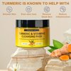 80 Pads Turmeric Cleansing Pads for Face, Turmeric Exfoliating Face Scrub Pads, Turmeric Face Exfoliating Pads with Vitamin C, Turmeric Face Scrub Pads, Infused with Glycerin, B5
