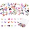 60Pcs Mini Resin Butterflies, Miniature Dollhouse Accessories Tiny Butterflies for Crafts, Mini Resin Animals Figurines for DIY Fairy Garden Dollhouse Micro Landscaping Decoration