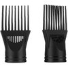 Black Hair Dryer Diffuser Professional Universal Hairdressing Blow Cover Comb Attachment Nozzle Straightening Detangling Professional Processed Blow Dryer Comb Attachment Hair Dryers and Accessories