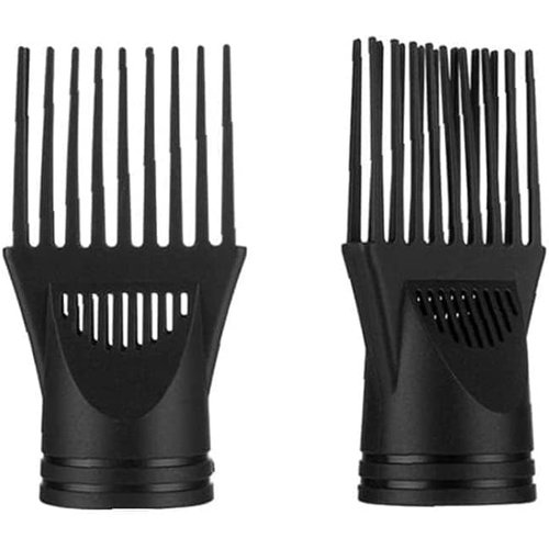 Black Hair Dryer Diffuser Professional Universal Hairdressing Blow Cover Comb Attachment Nozzle Straightening Detangling Professional Processed Blow Dryer Comb Attachment Hair Dryers and Accessories